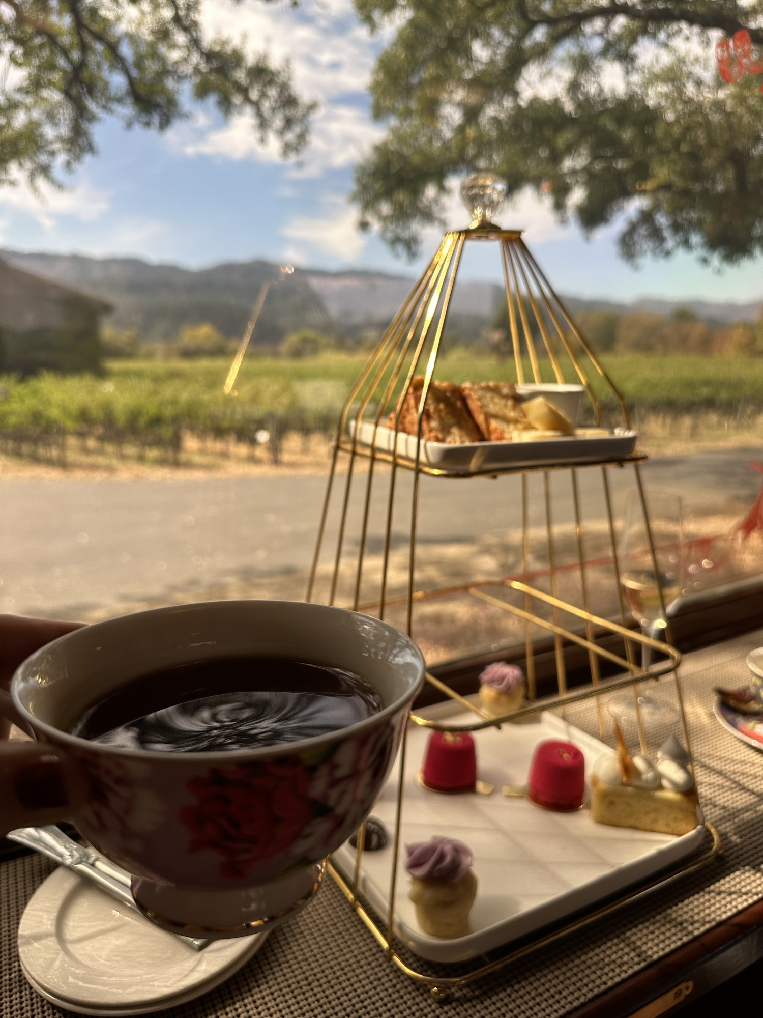 Afternoon Tea x Chandon Aboard the Napa Valley Wine Train: Elegant Sips & Scenic Views