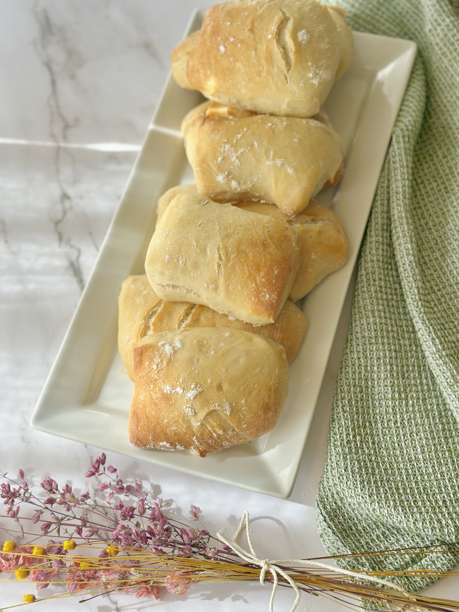 Easy Homemade Ciabatta Rolls : The Only Bread Recipe You’ll Ever Need