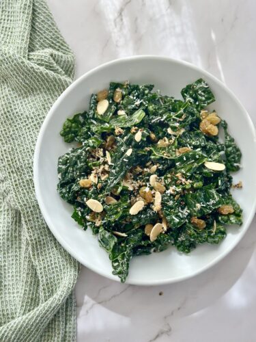 golden crunch kale salad
