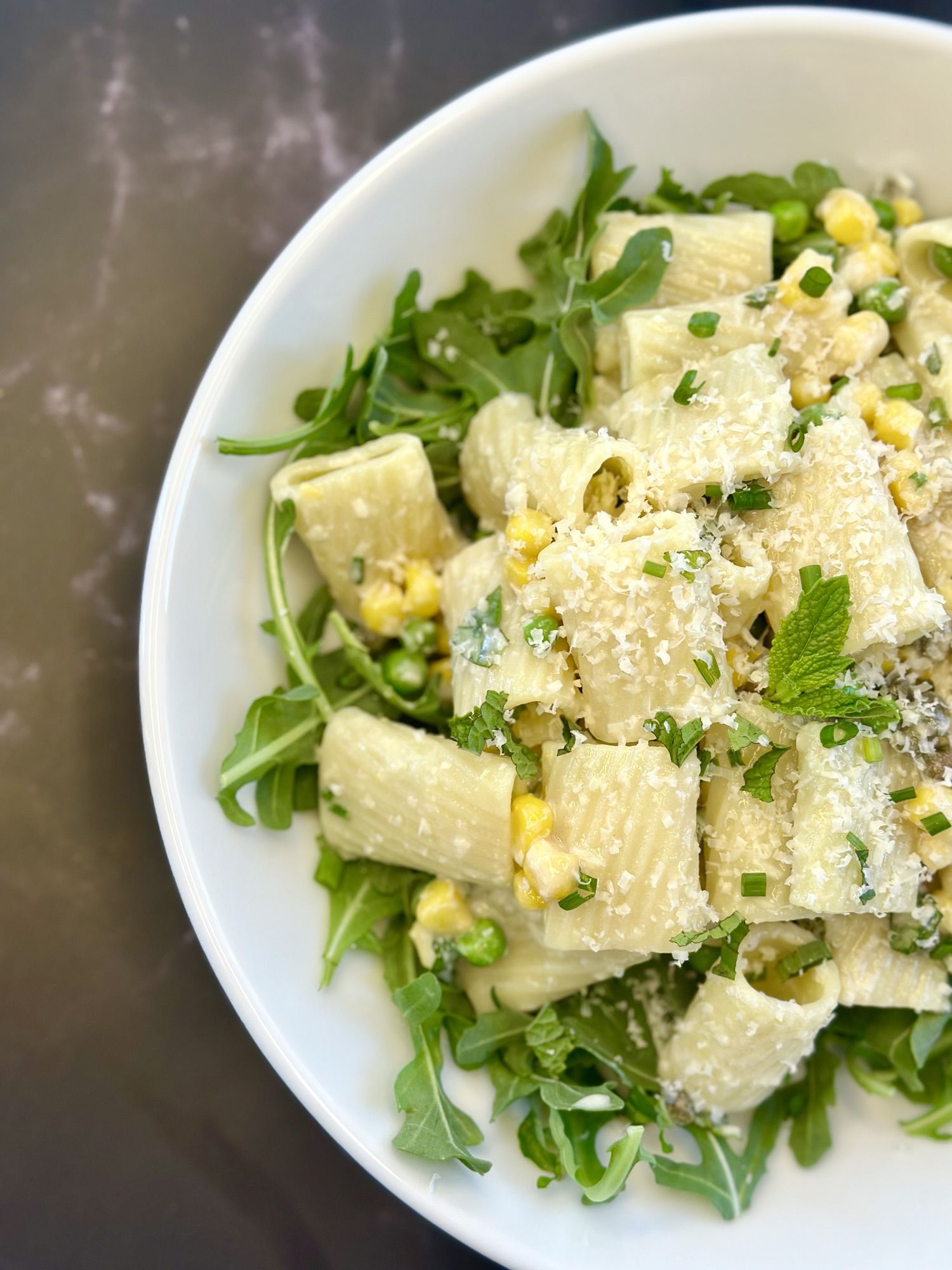 Miso Corn and Lemon Pasta with Coconut Cream (Ready in 30 Minutes)