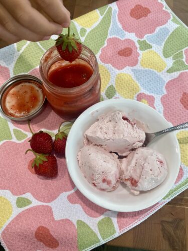 strawberry ice cream