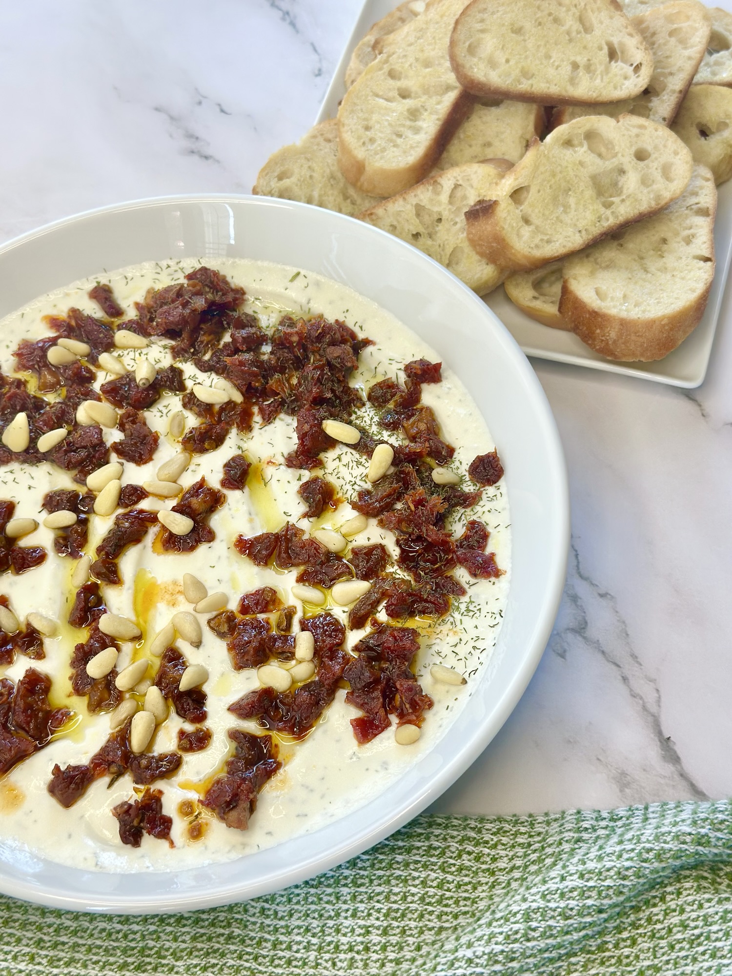 Sundried Tomato Dill Whipped Feta Dip (Ready in 10 Minutes)